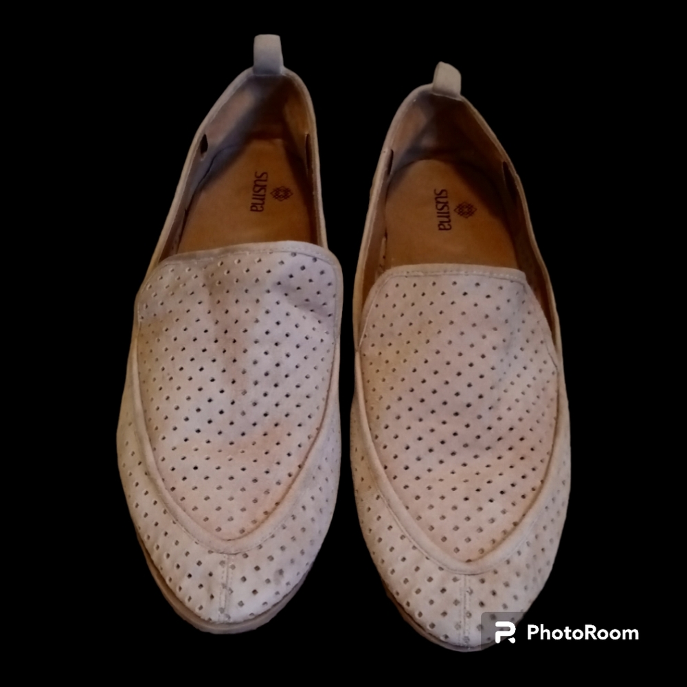 Susina Tan Suede Loafers